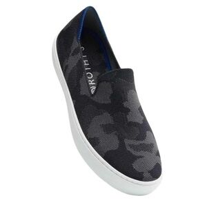Rothy’s The Original Slip On Sneaker in Gray Black Camo Women Size 8.5